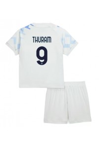 Inter Milan Marcus Thuram #9 Jalkapallovaatteet Lasten Vieraspeliasu 2025-26 Lyhythihainen (+ Lyhyet housut)